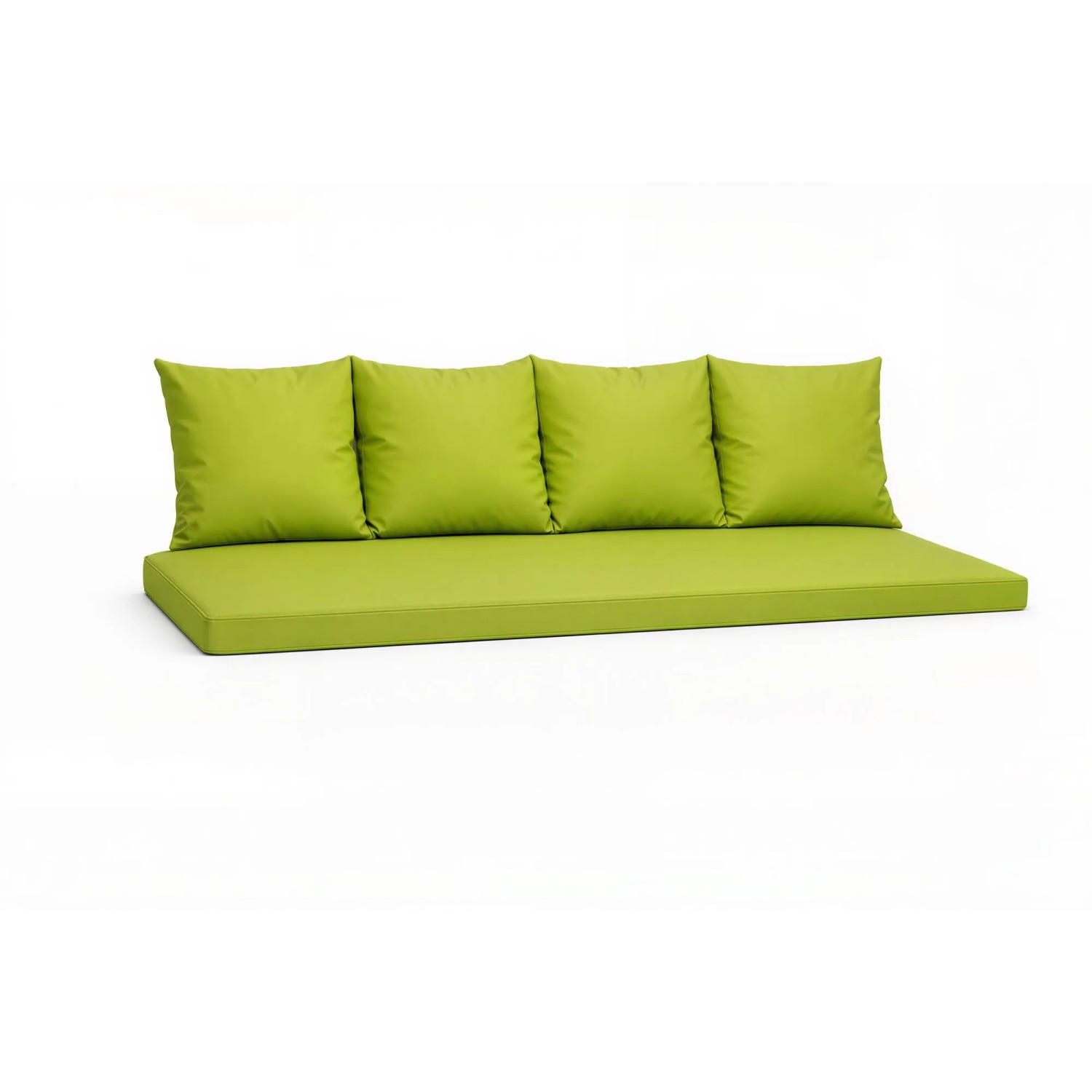 Setgarden  Mix Bench Kissen Outdoor Kissen Bankauflage 170x60+4x50x56cm Kissen Für 3-Sitzer Bänke 1tlg Lemon