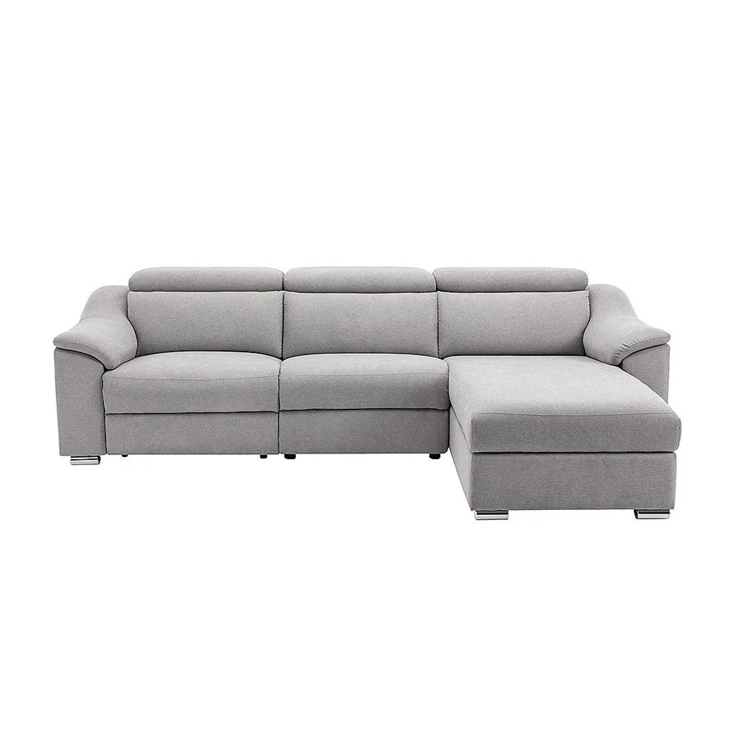 Vente-unique Relaxsofa Pedrera Hellgrau 284 cm