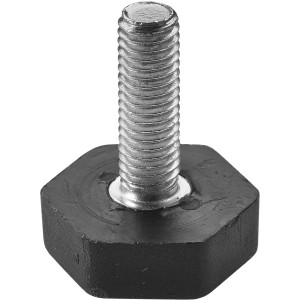 Hettich Bodenausgleichsschraube M10, schwarz, für Möbelbeine zum Ausgleich von Unebenheiten, 2 Stück.