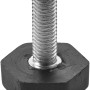 Hettich Bodenausgleichsschraube M10, schwarz, für Möbelbeine zum Ausgleich von Unebenheiten, 2 Stück.