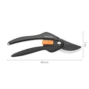 Fiskars SingleStep P26 Bypass-Gartenschere, 20 cm, für präzise Schnitte in Ihrem Garten.