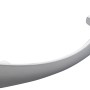 Glänzender, gebogener Siro Möbelgriff aus Chrom, Lochabstand 128 mm, 5er-Set.