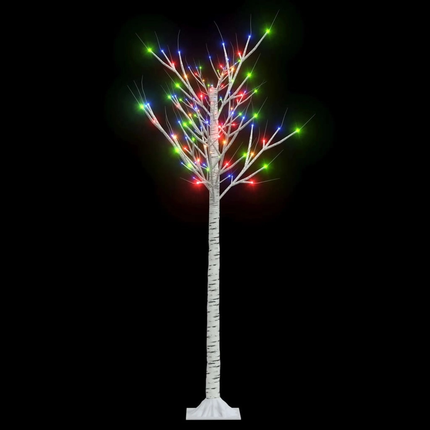 vidaXL Weihnachtsbaum, 1,5 m, mit 140 LEDs, mehrfarbig, für Innen & Außen.