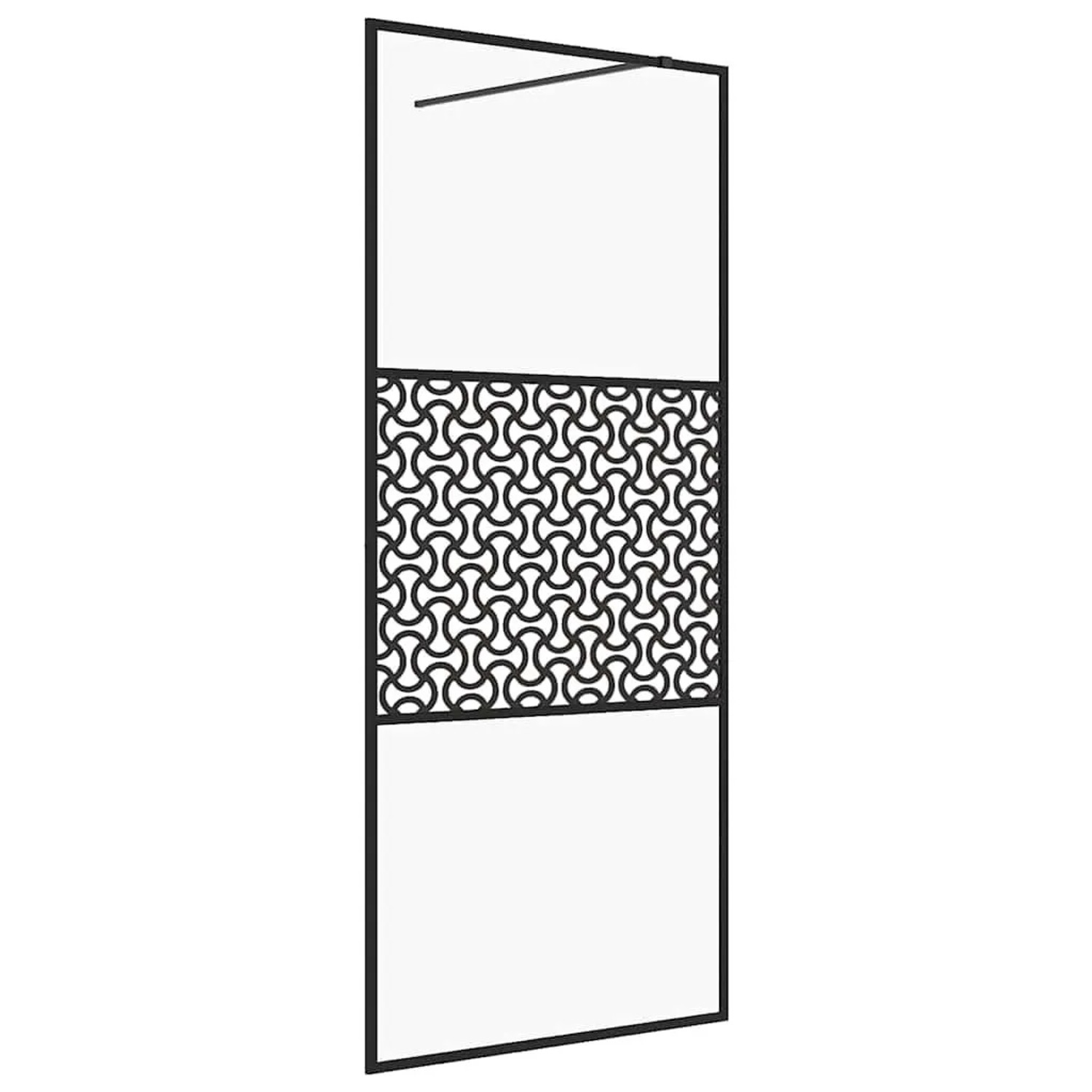 vidaXL Duschwand für Begehbare Dusche mit Klarem ESG Glas 115x195 cm 151031