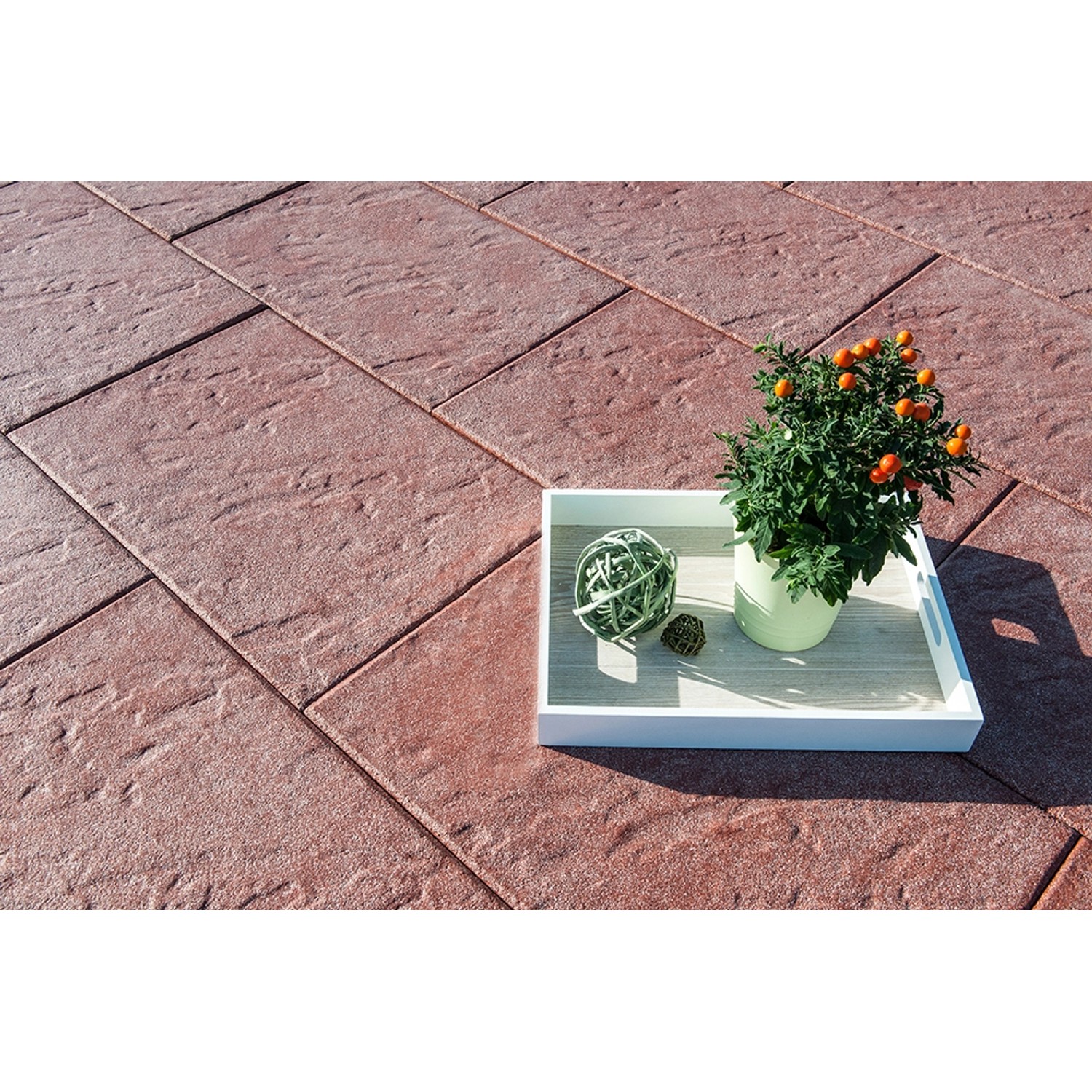 Diephaus Terrassenplatte Diano Rot 60 x 40 x 4 cm PE3