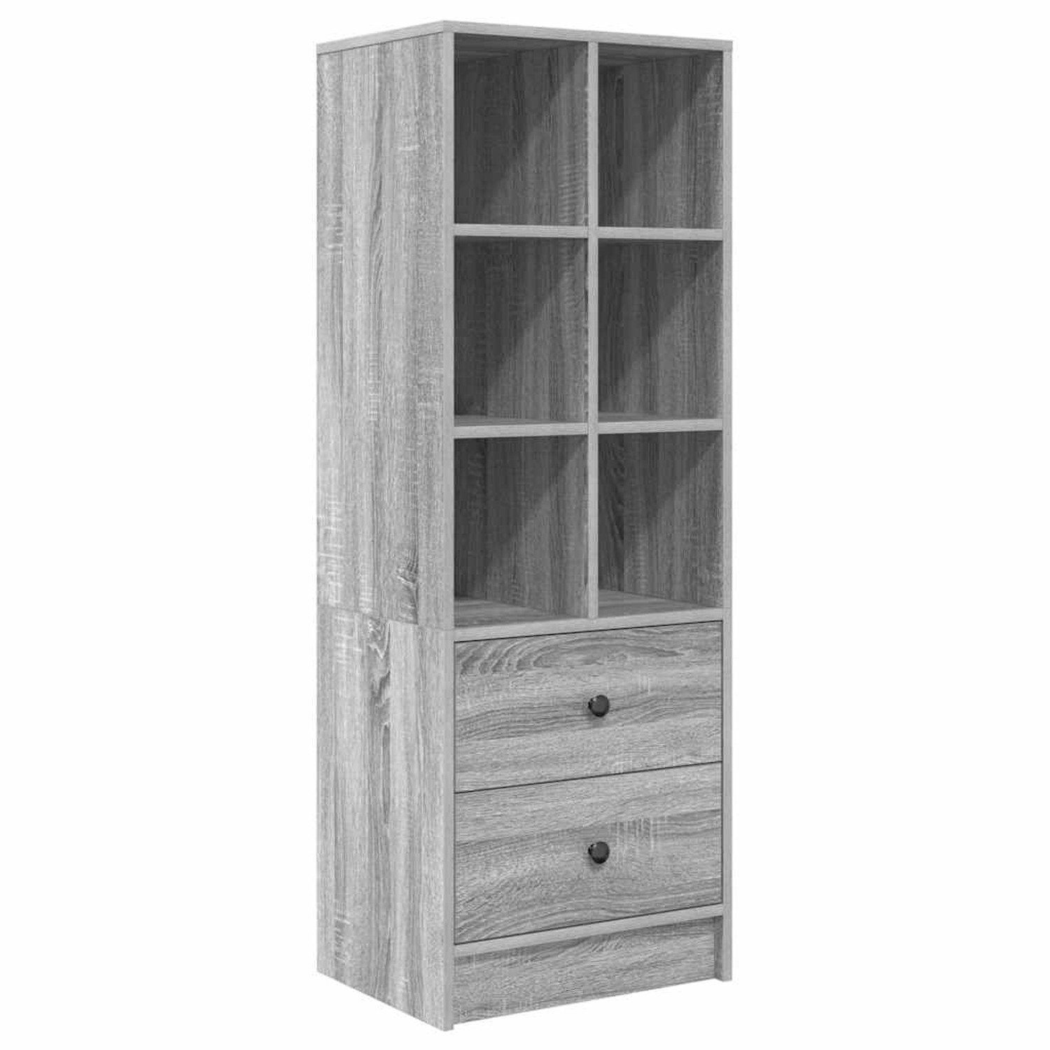 vidaXL Highboard Grau Sonoma 45,5 x 34 x 127 cm Holzwerkstoff 869367 günstig online kaufen