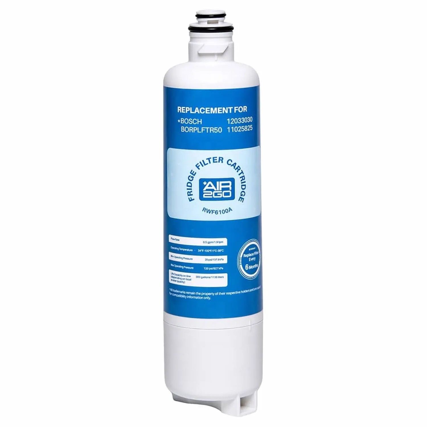 AIR2GO Wasserfilter für Bosch 12033030