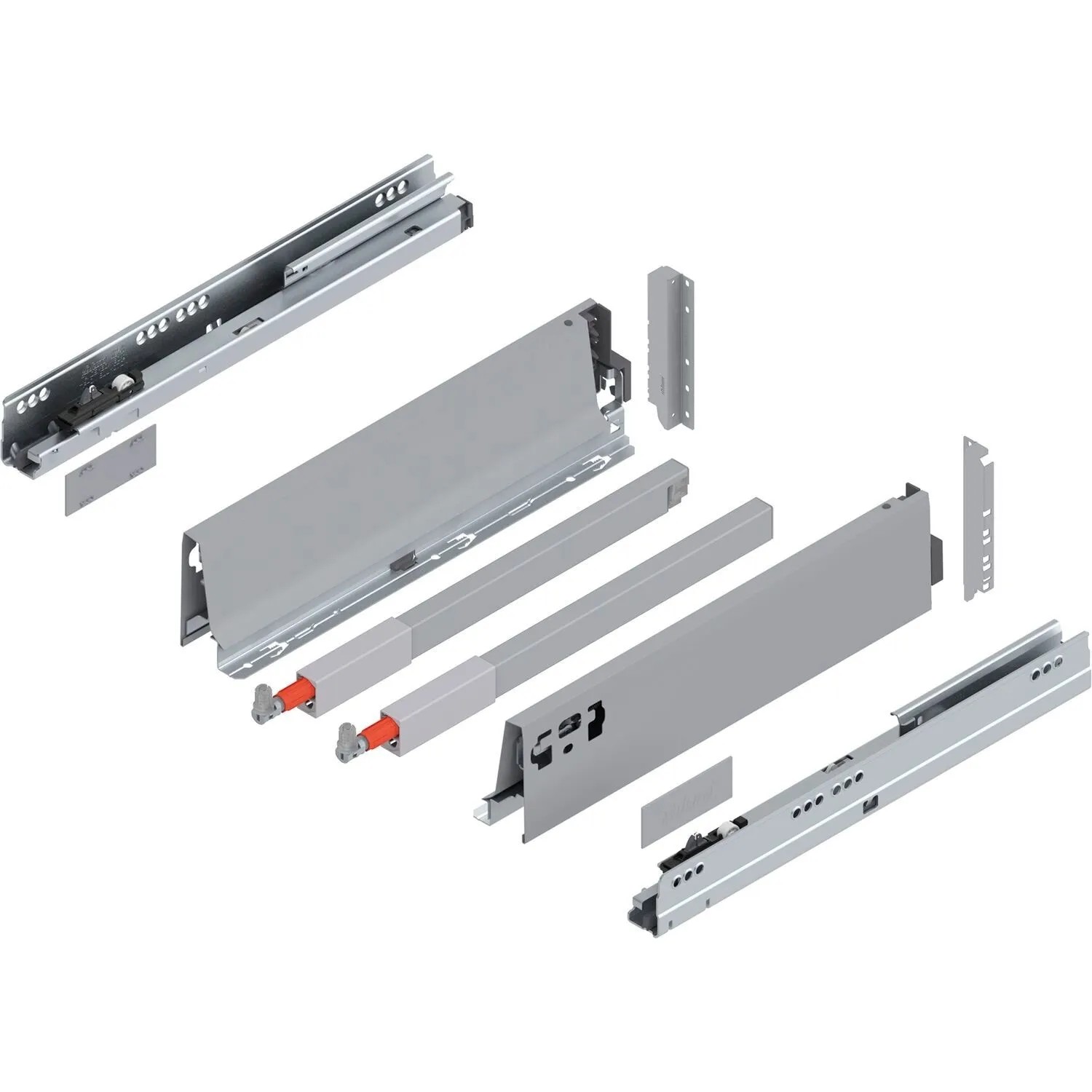Blum D-Reling Tandembox antaro Vollauszug Blumotion 350 mm 30 kg Grau 1 Paar