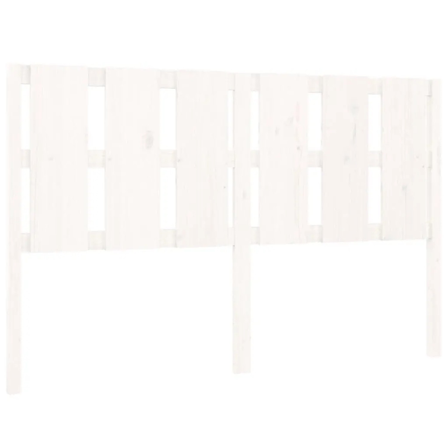 vidaXL Kopfteil Weiß 155,5x4x100 cm Massivholz Kiefer 817996