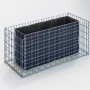 Eckiges Gabiona Gabionen-Hochbeet, 50x120x50cm, Maschenweite 5x10cm, Drahtkorb für Steine.