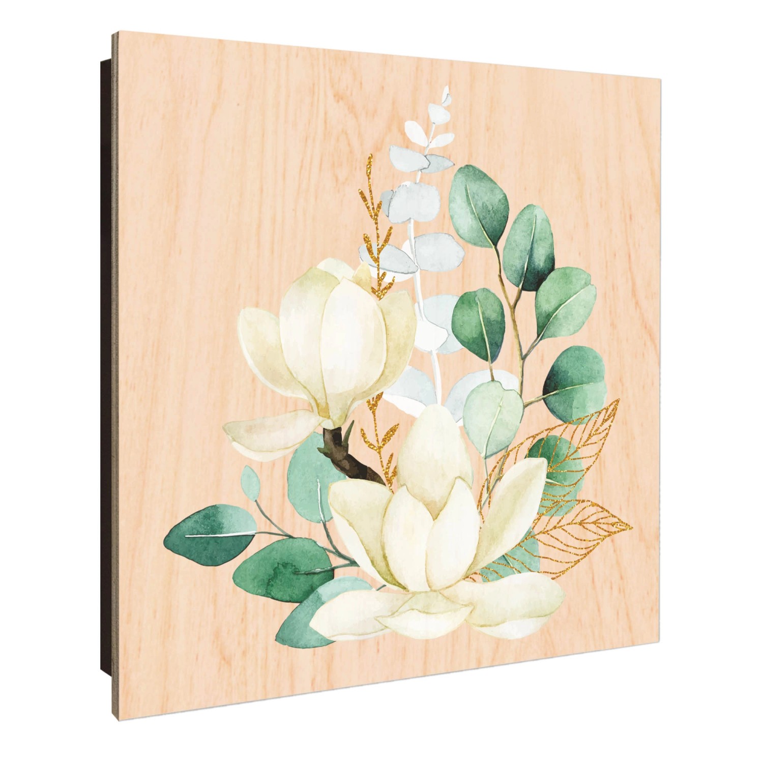Banjado Großer Schlüsselkasten Holz 30x30cm Schwarz Scharnier Links 50 Hake günstig online kaufen