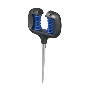 LUX Schlauchführung mit Erdspieß für Gartenschläuche und Kabel, schützt vor Abrieb.