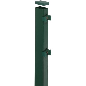 Floraworld Pfostenverlängerung, grün, 40 cm, für Doppelstabmatten-Pfosten. Zubehör für Zaunbau.