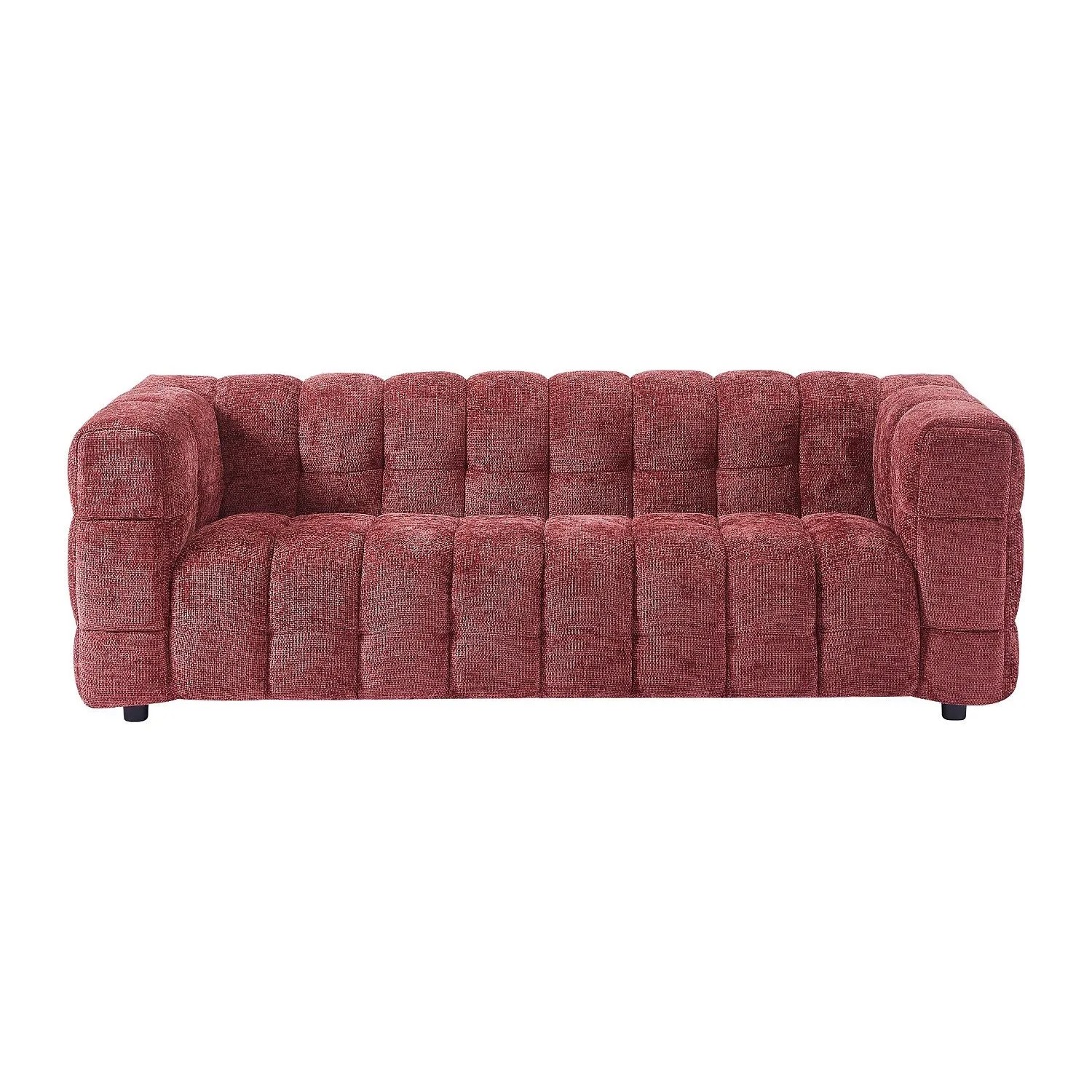Vente-unique Sofa Ohne Schlafmöglichkeit Lerici Bordeaux 213 cm