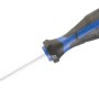LUX Schraubendreher Comfort SL 3 mm x 80 mm mit blau-schwarzem Griff.