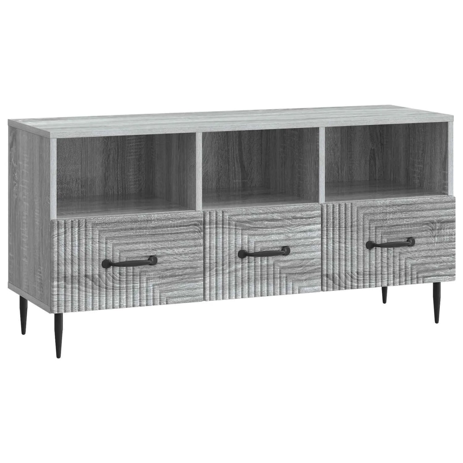 vidaXL TV-Schränk Graues Sonoma 102 x 34,5 x 50 cm Holzwerkstoff 894911