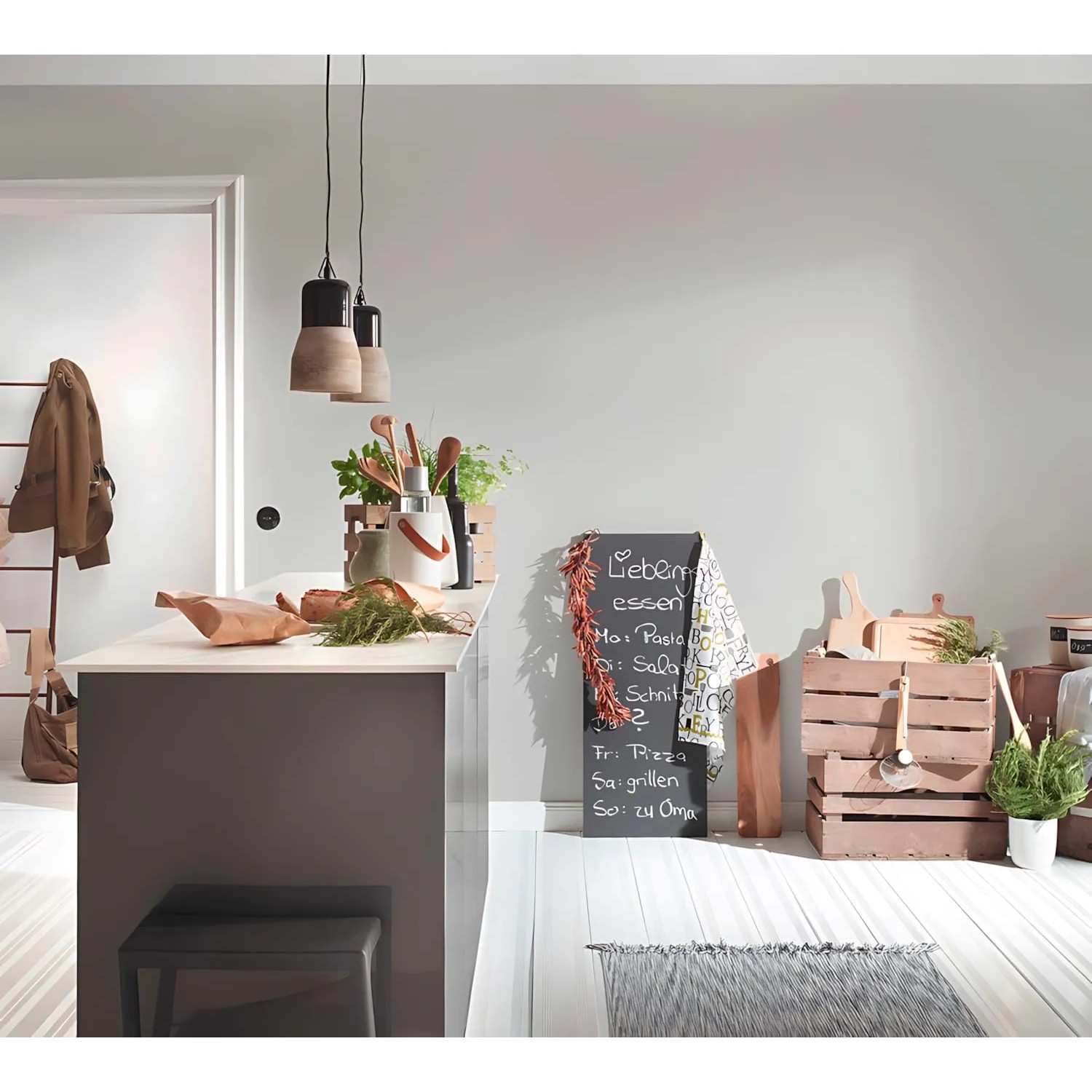 PROFHOME Uni Tapete in Grau, matte Vliestapete für Wohnräume, 0,53x10,05m