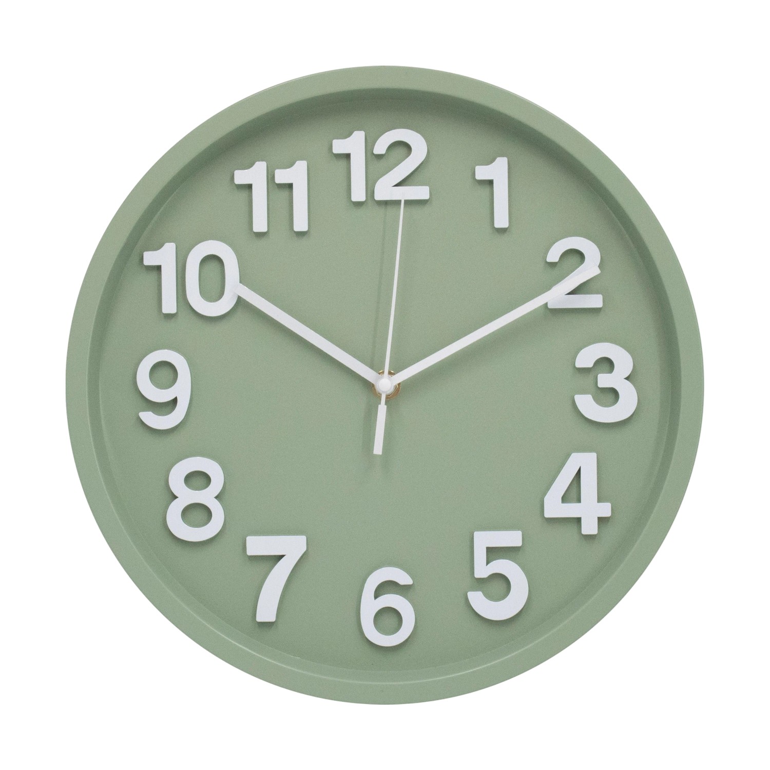 Wall-Art Wanduhr Modern 3D-Zifferblatt Ø 30 cm Grün