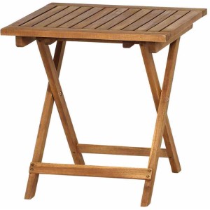 Klappbarer Siena Garden Hocker Paleros aus FSC® Akazienholz, 50x50x52cm. Gartenhocker.