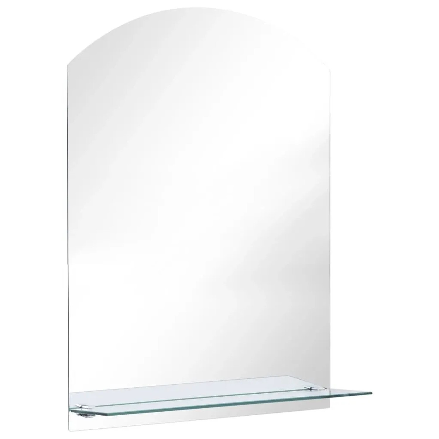 vidaXL Wandspiegel mit Regal 50x70 cm Hartglas 249432