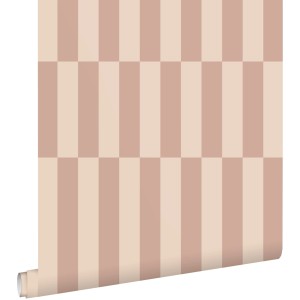 ESTAhome Tapete Streifen Altrosa 50 x 900 cm