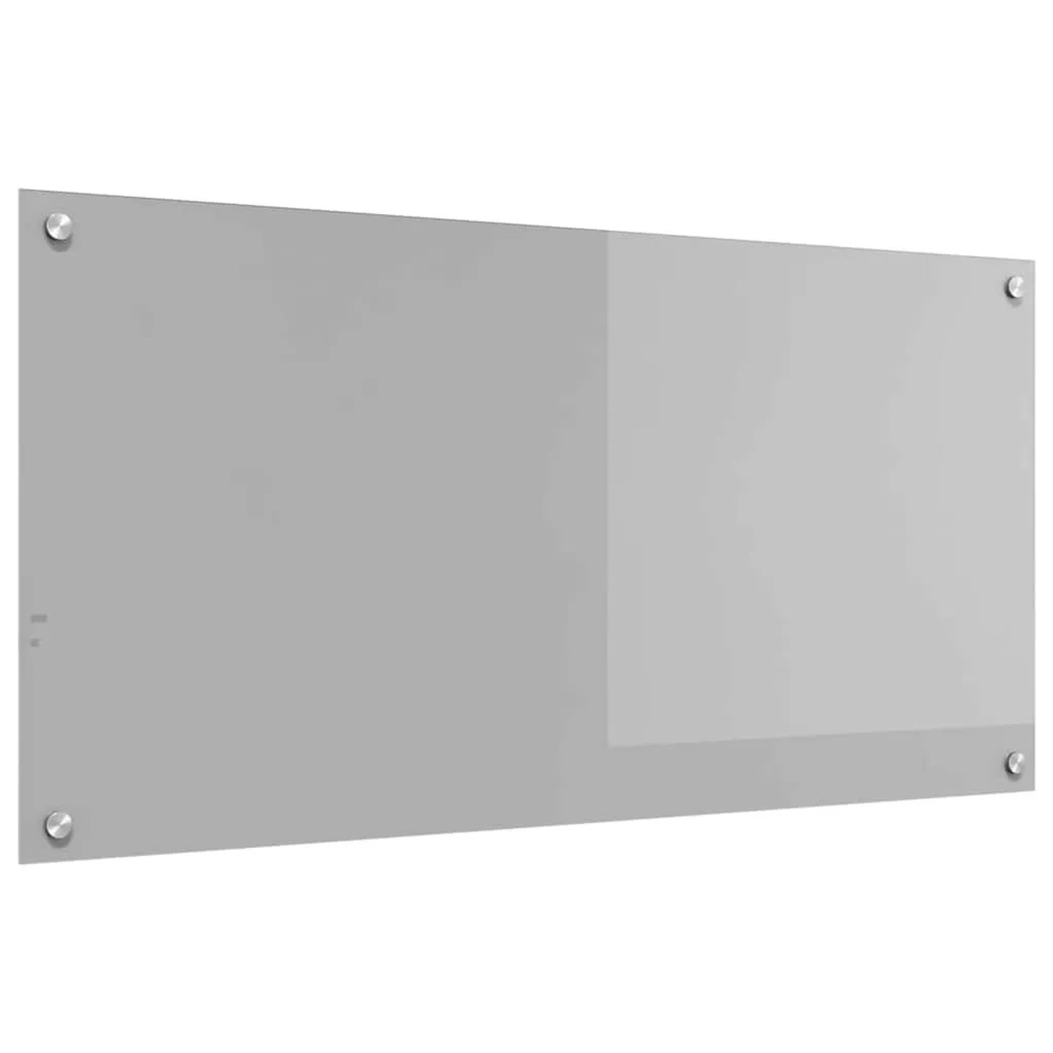 vidaXL Küchenrückwand Hellgrau 100 x 50 x 0,6 cm Gehärtetes Glas 42001236
