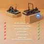 4er Set Futura-Shop Mausefallen mit Monitoring-Köder für Haus und Garten. Effektive Mäusebekämpfung.