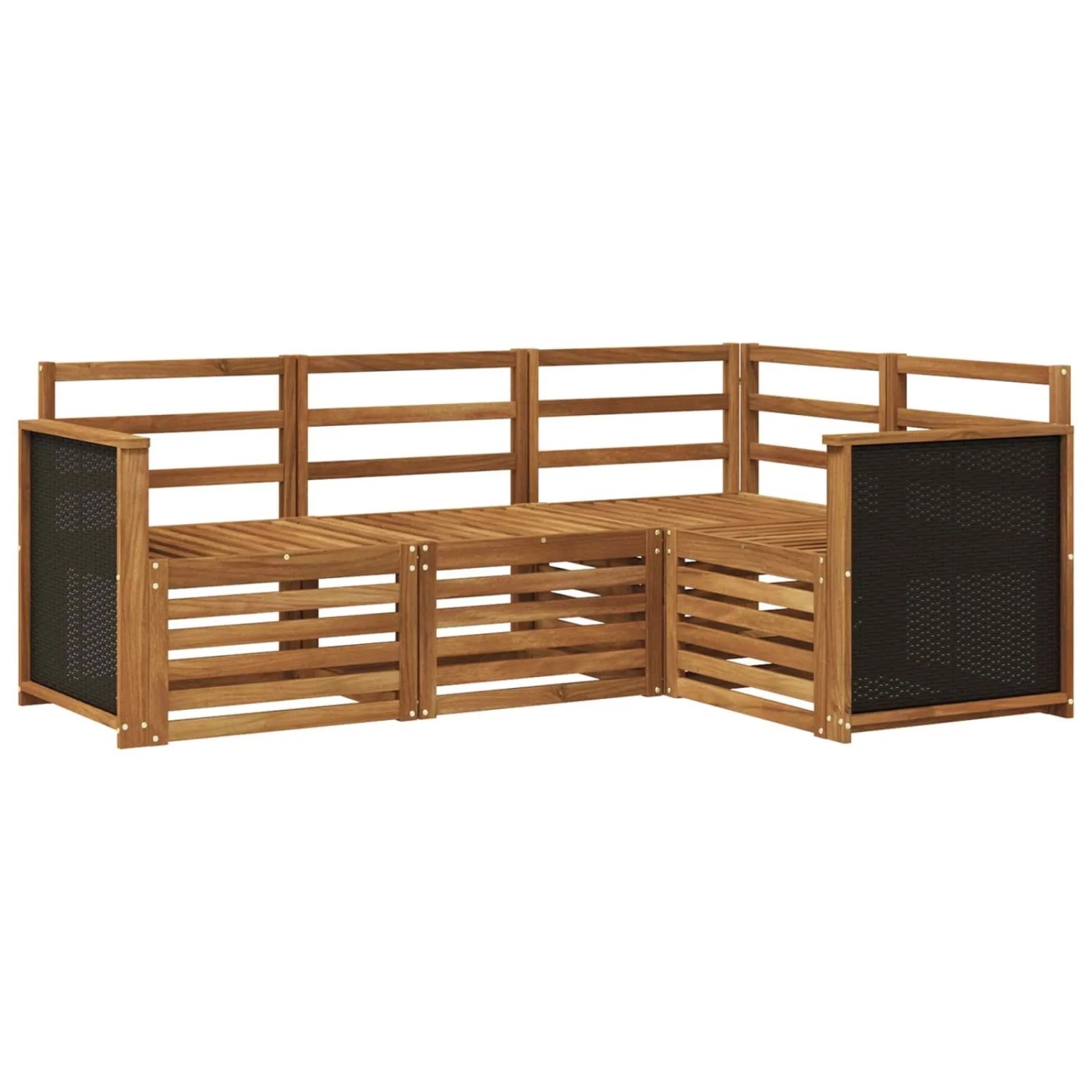 vidaXL Sofagarnituren 4 Stk Massivholz Akazie 3384280