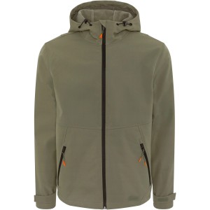 Gardena Herrenjacke M in Olivgrün: Softshell-Jacke mit Kapuze für Gartenarbeit und Freizeit.