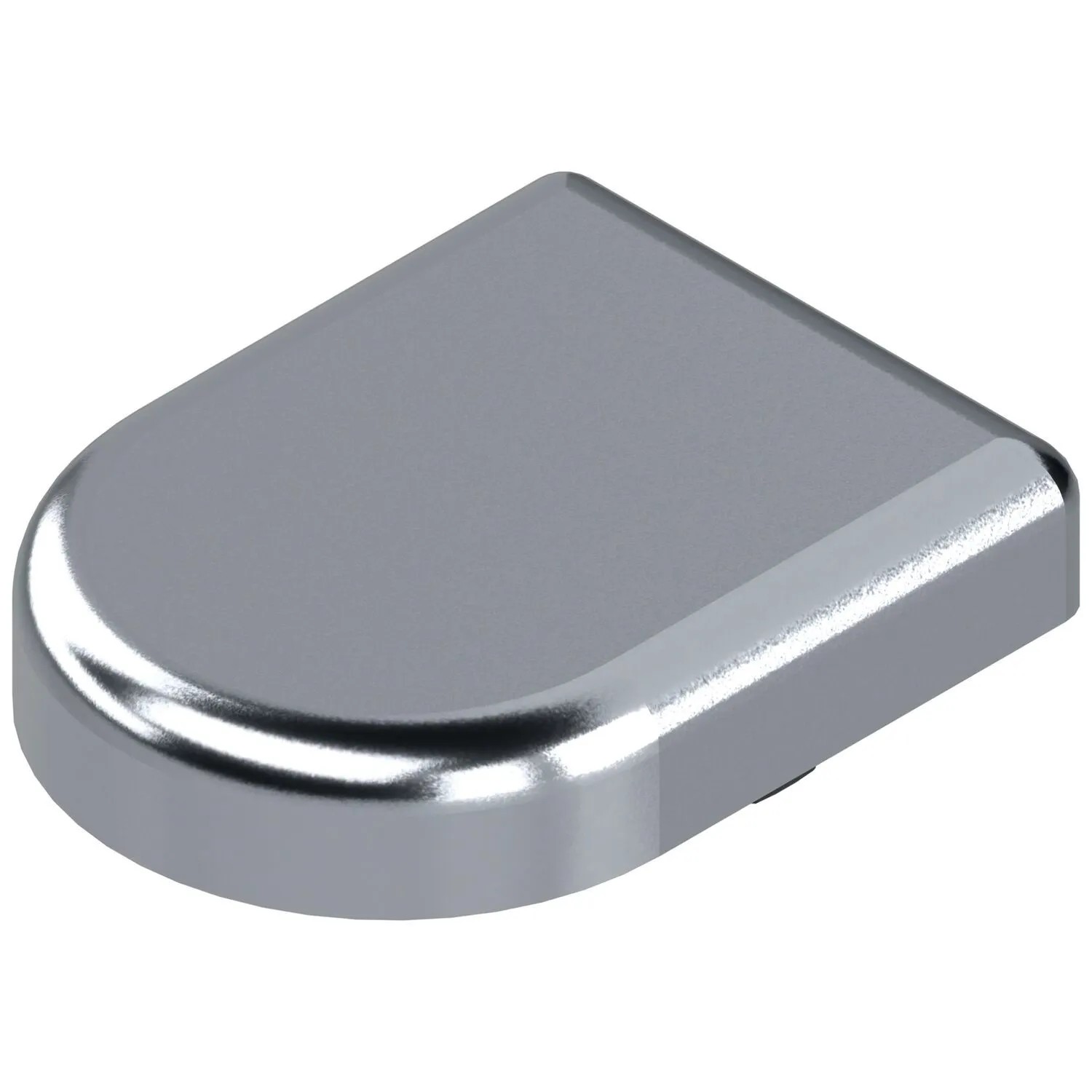 Blum Topfabdeckung Clip Top für Glastürscharnier D-Form Kunststoff Verchromt