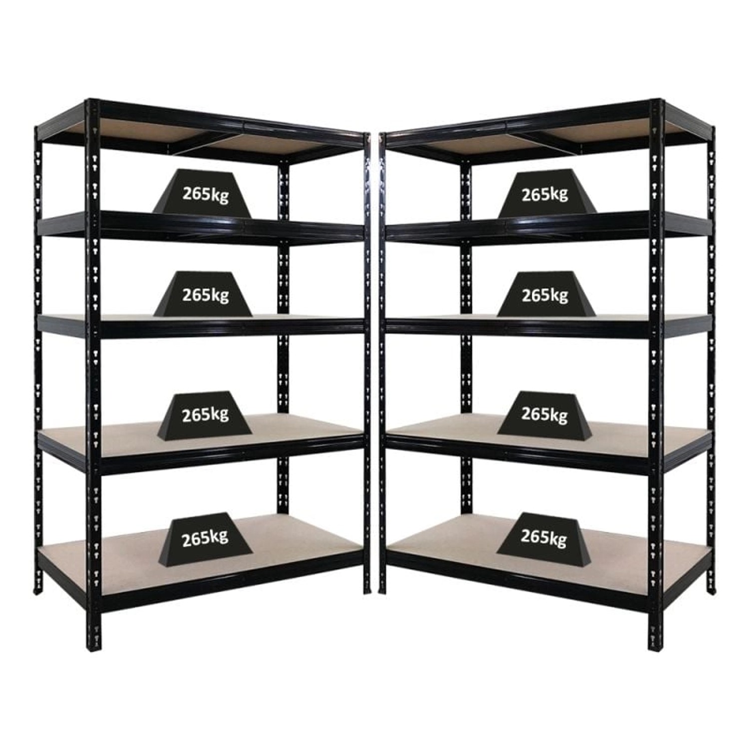 PROREGAL Mega Deal 2X Schwerlastregal Tiger HxBxT 180x120x60cm Fachlast 265 günstig online kaufen