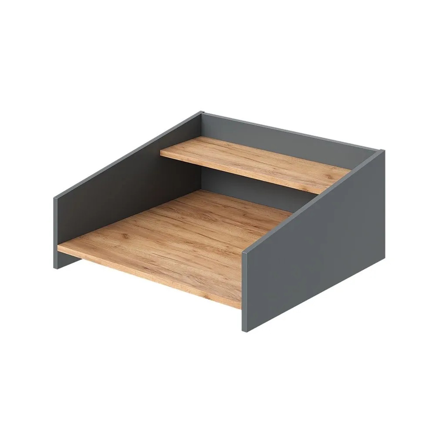 Vicco Aufsatzregal Viktor Goldkraft Eiche/Anthrazit 66 x 30 Art Nr 60744