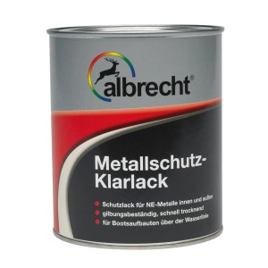 Dose Albrecht Metallschutz-Klarlack, transparent, 375ml. Schutzlack für Metalle im Innen- und Außenbereich.