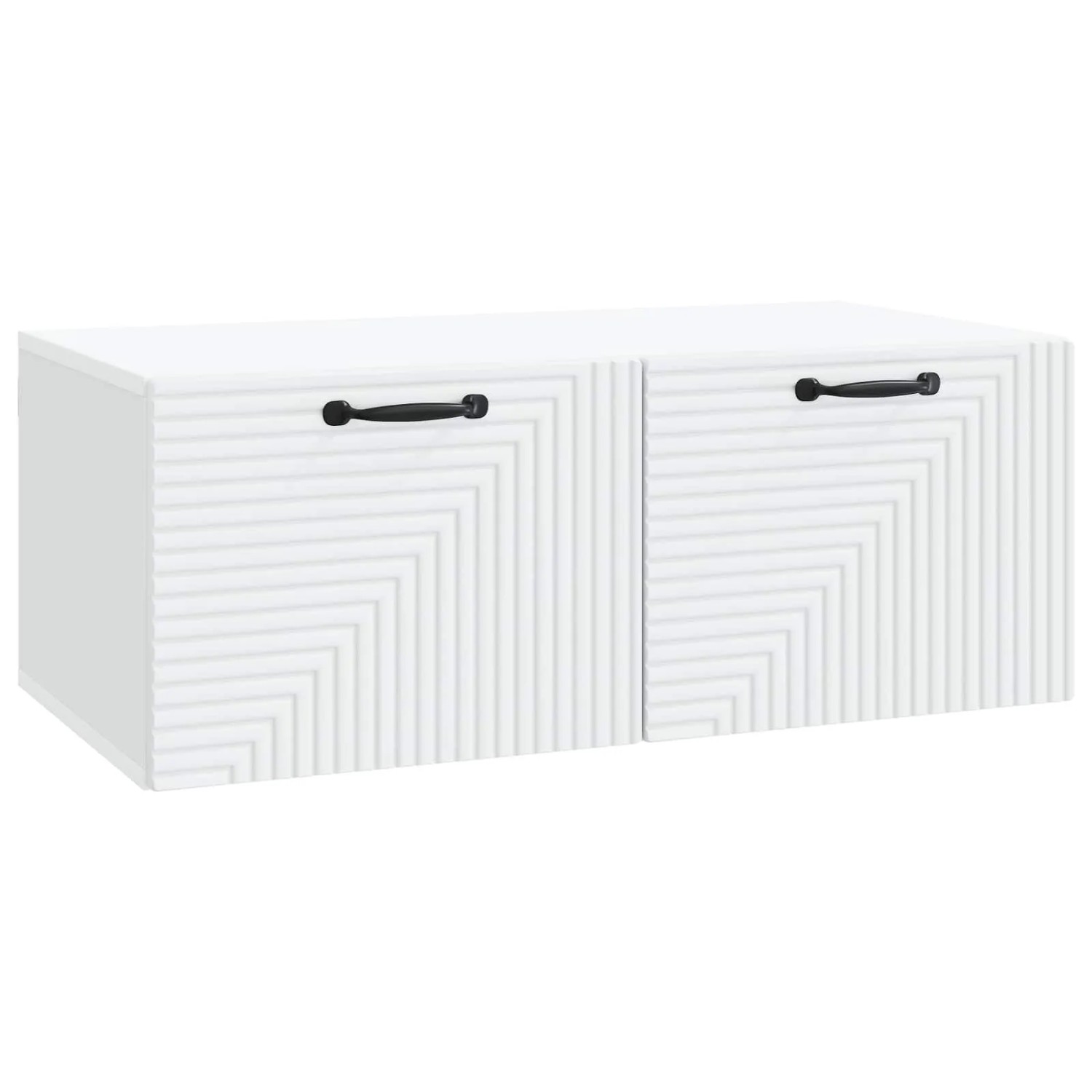 vidaXL Wandmontierter TV-Schrank Weiß 78,5 x 41 x 30 cm Holzwerkstoff 898685