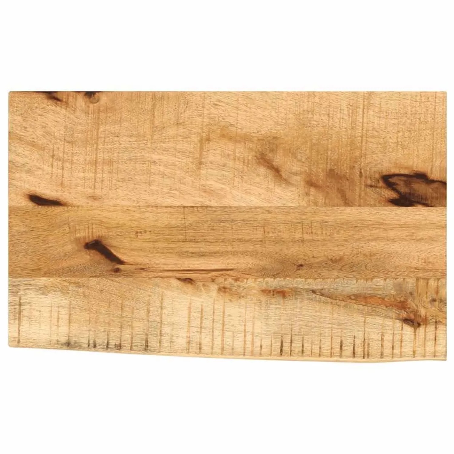 vidaXL Tischplatte 50x40x3,8 cm Baumkante Massivholz Raues Mangoholz 370391