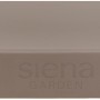 Detailaufnahme: Siena Garden Stapelstuhl Square in Taupe, Gartenstuhl mit Logo.