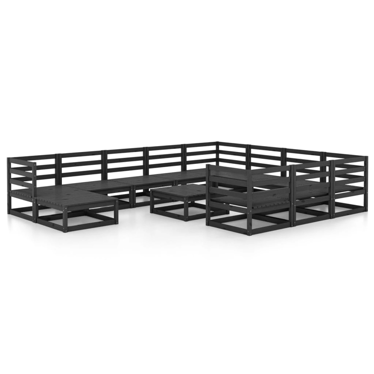 vidaXL 12-tlg Garten-Lounge-Set Massivholz Kiefer Modell 11 günstig online kaufen