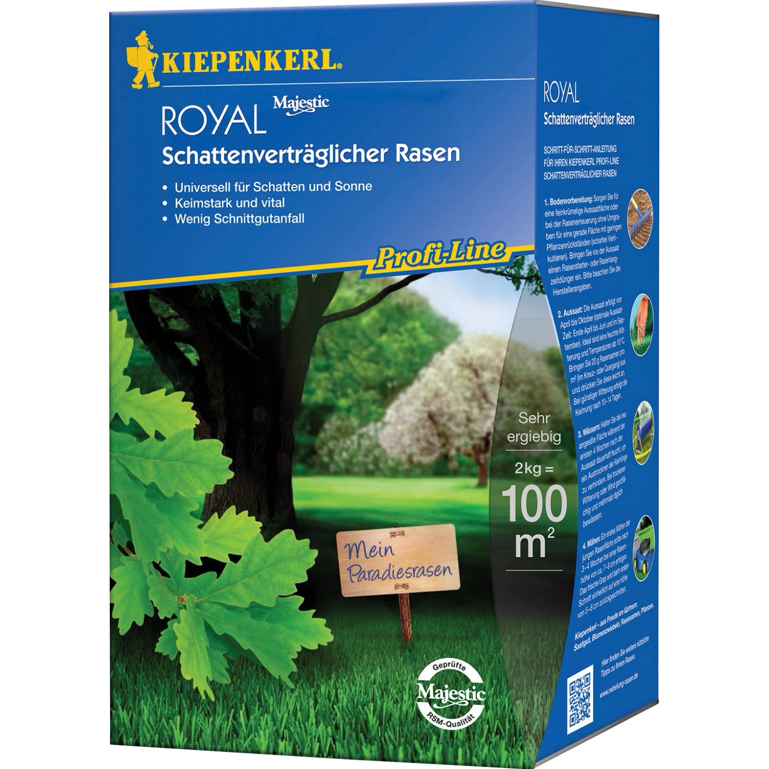 Kiepenkerl Schattenverträglicher Rasen Profi-Line Royal 2 kg