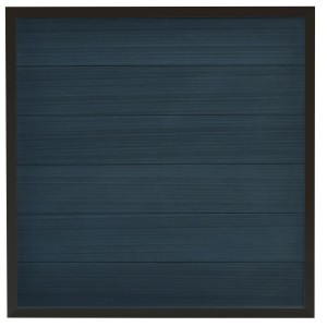 Anthrazitfarbener WPC-Zaun Malö, 180x180 cm, mit umlaufendem Alu-Rahmen. Sichtschutzzaun für Garten.