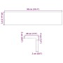 vidaXL Fensterbänke 2 Stk Hellbraun 90x20x2 cm Massivholz Eiche 4009135_10