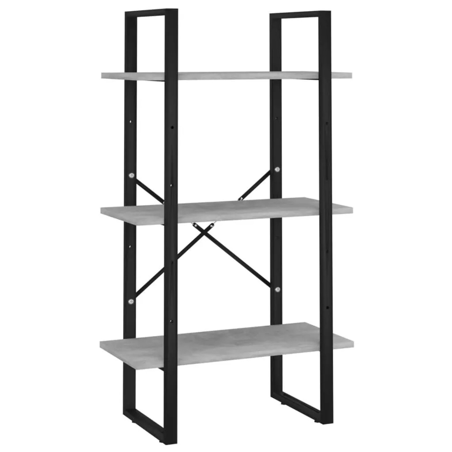 vidaXL Lagerregal Betongrau 60x30x105 cm Holzwerkstoff 806511