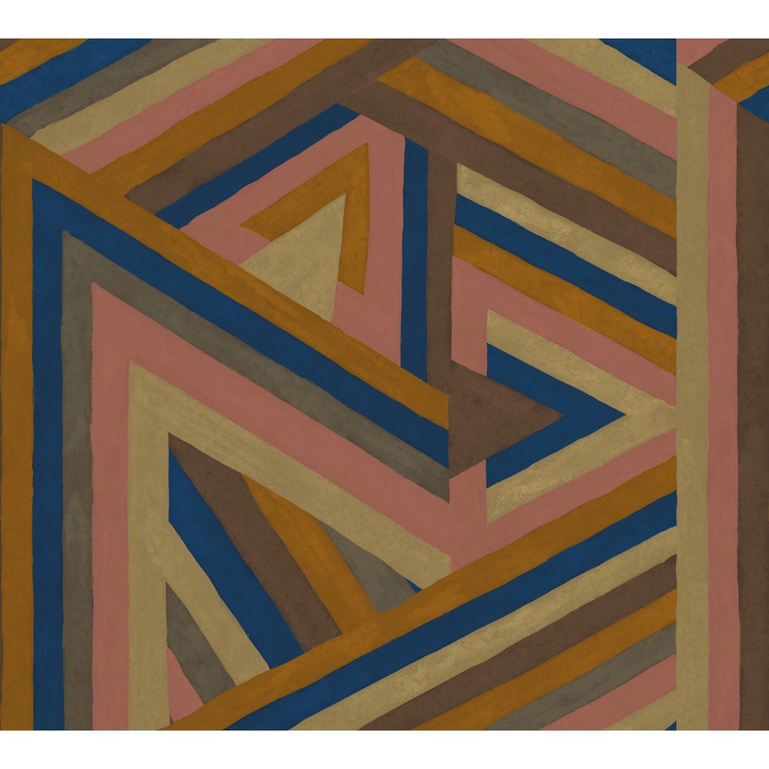 LOOKS Fototapete Vlies Triangles Mehrfarbig 2,7 m x 3 m FSC®