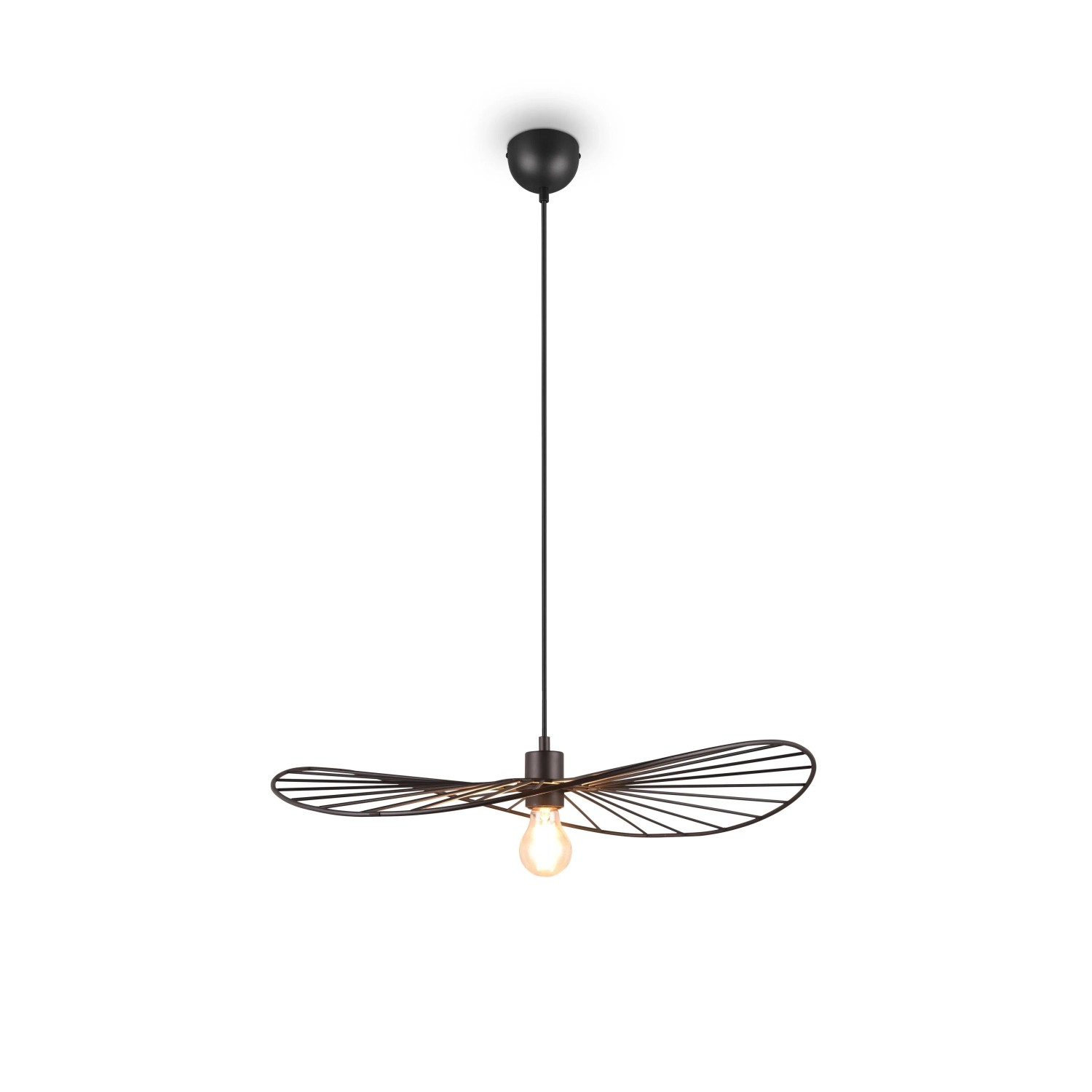 Reality Pendelleuchte Chapeau Schwarz-Mattes 60 cm
