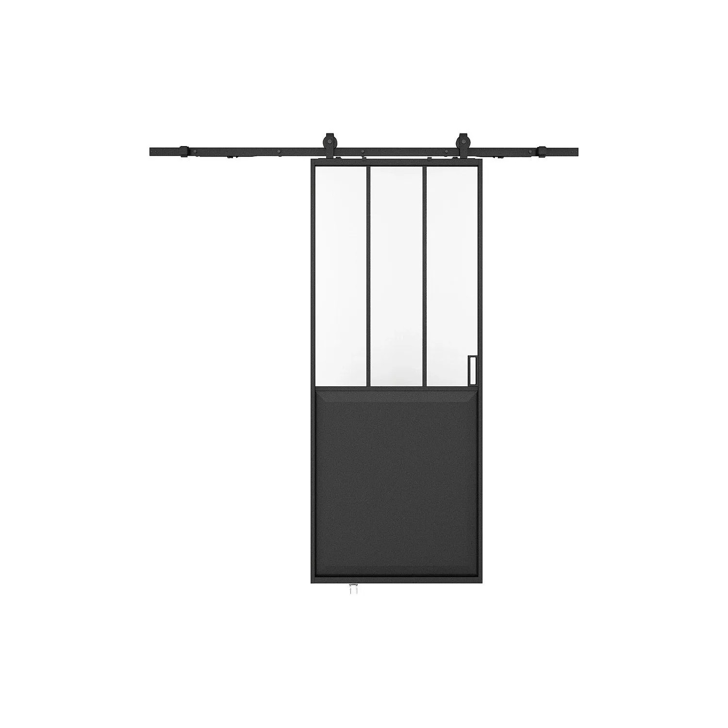 Vente-unique Schiebetür Artisto Schwarz 73 cm