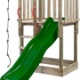 SwingKing Spielturm Mario mit grüner Rutsche, Kletterseil und Teleskop.