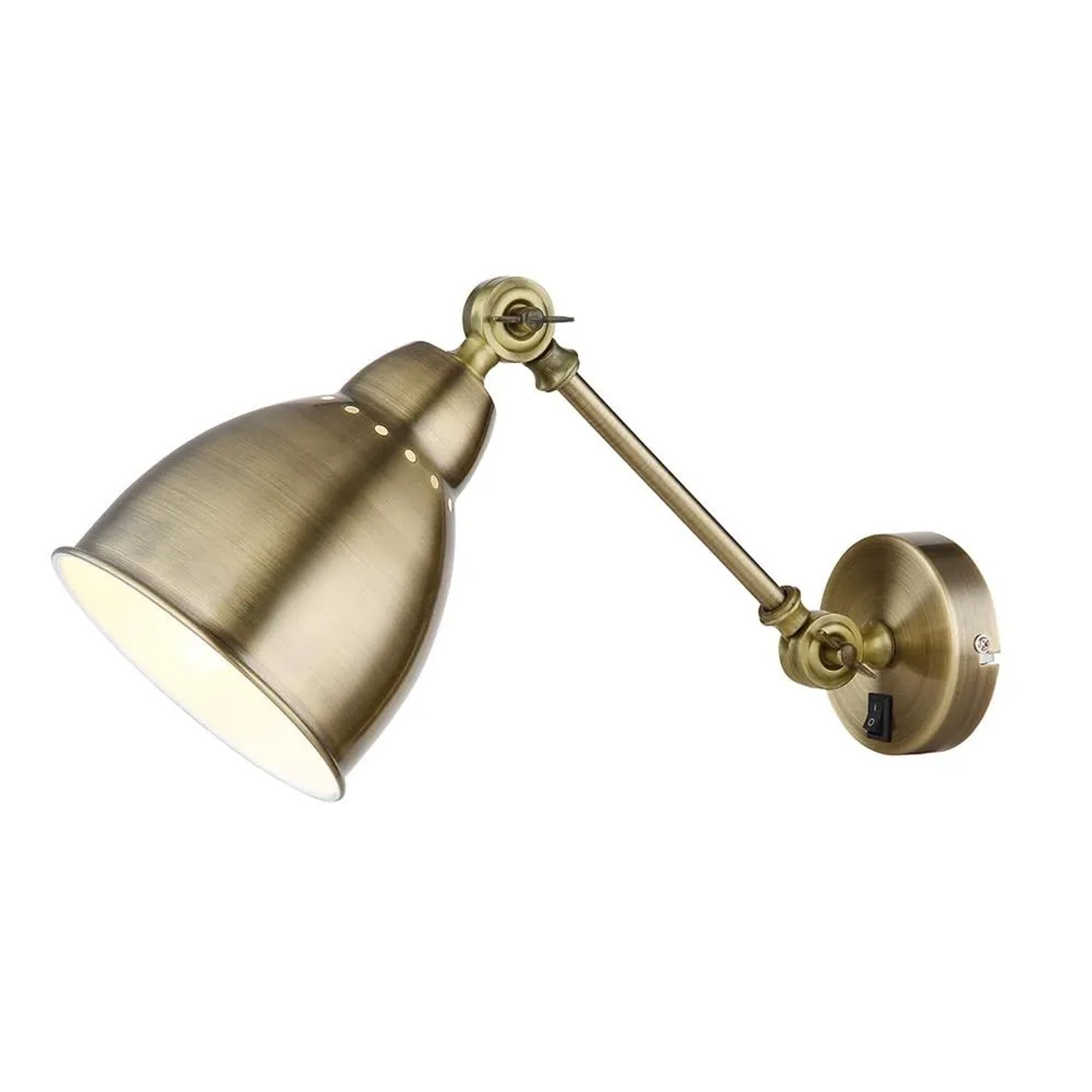 Arte Lamp Wandleuchte Braccio E27 Bronze Metall im Industrie-Design