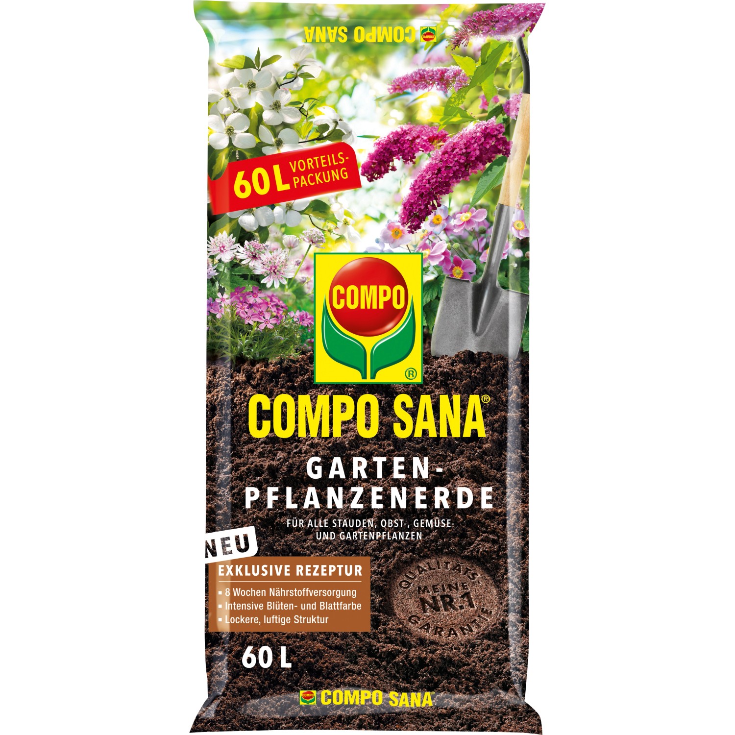 Compo Sana Gartenpflanzenerde 60 l