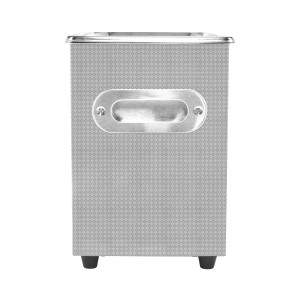 Monstershop T-Mech Ultraschallreiniger 6L aus Edelstahl, Frontansicht.