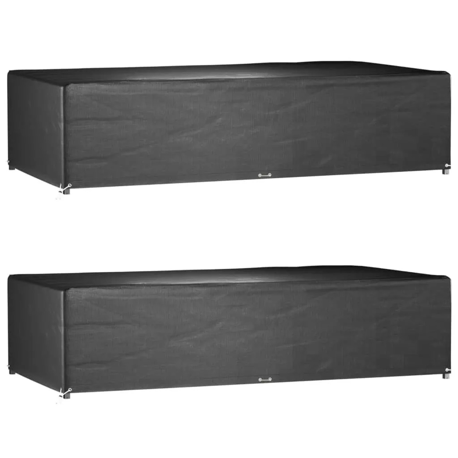 vidaXL Gartenmöbel-Abdeckungen 2 Stk 12 Ösen 315x160x75 cm Rechteckig 3155364
