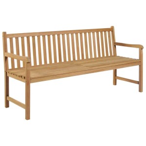 vidaXL Gartenbank 175 cm Massivholz Teak 315610